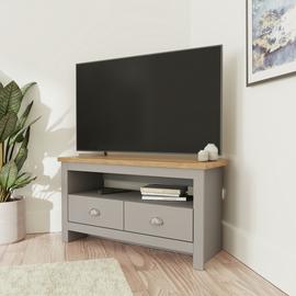 GFW Lancaster 2 Drawer Corner TV Unit