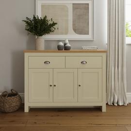 GFW Lancaster 3 Door 2 Drawer Sideboard - Cream