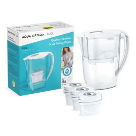 Aqua Optima Oria Water Filter Jug with 3 Filter Cartridge