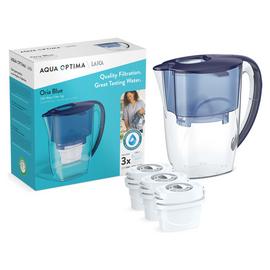 Aqua Optima Oria Water Filter Jug with 3 Filter Cartridges