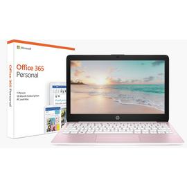 HP Stream 11.6 Inch Celeron 2GB 32GB Cloudbook - Pink