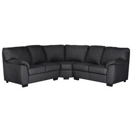 Argos Home Milano Fabric Corner Sofa - Charcoal