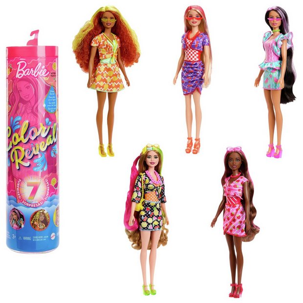 Barbie paint best sale reveal doll