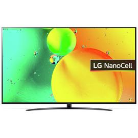 LG 75 Inch 75NANO766QA Smart 4K UHD HDR NanoCell Freeview TV