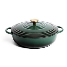 Habitat 4 Litre Cast Iron Casserole Dish - Green