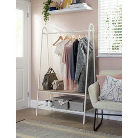 Habitat Turner Double Clothes Rail - White