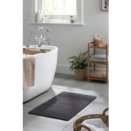 Habitat Cotton Deep Pile Tufted Bath Mat - Slate