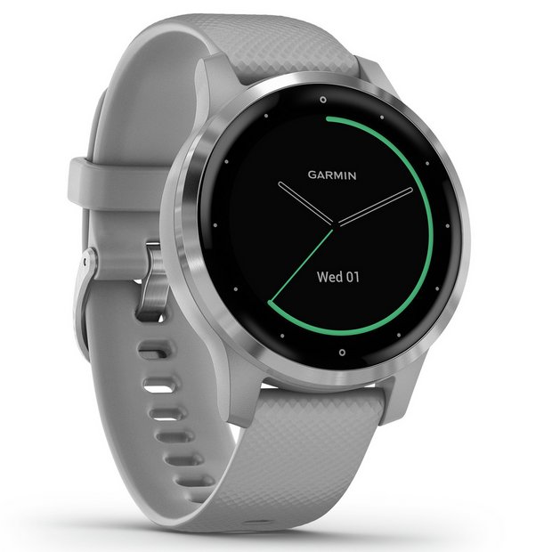 Buy Garmin Vivoactive 4S GPS Smart Watch S Steel Grey Band Fitness and activity trackers Argos