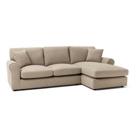 Argos Home Lisbon Fabric Right Hand Corner Chaise Sofa-Stone