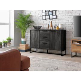 Habitat Nomad 2 Door 3 Drawer Sideboard - Black