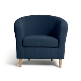 Habitat Fabric Tub Chair - Navy