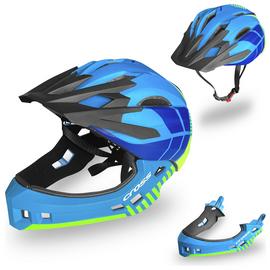 Cross 54-56cm Full Face Bike Helmet - Blue