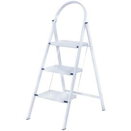Werner 3 Tread White Stepstool