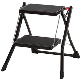 Werner 2 Tread Steel-Framed Stepstool - Black
