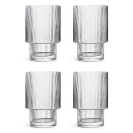 Habitat Ribbed Set of 4 Tumbler Glasses