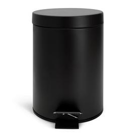 Argos Home 3 Litre Bathroom Pedal Bin - Black