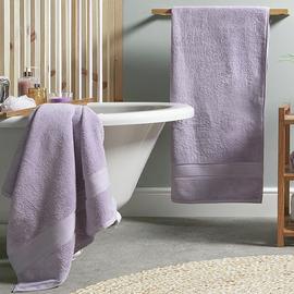 Habitat Supersoft Plain 4 Piece Towel Bale - Lilac