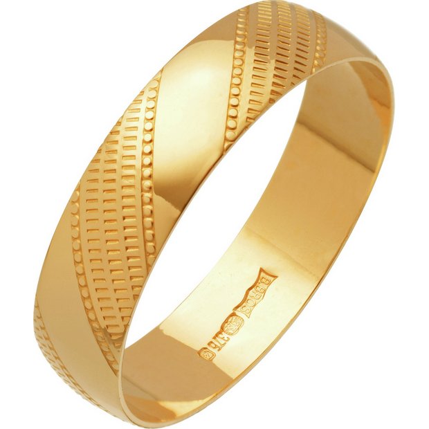 Buy 9ct Gold Diamond Cut Wedding Ring at Argos.co.uk Your Online Shop