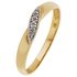 Revere 9ct Gold Diamond Accent Twist Wedding Ring - 3mm