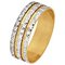 Revere 9ct Yellow Gold Diamond Cut 3 Row Sparkle Ring