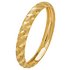 Revere 9ct Yellow Gold Diamond Cut Satin Wedding Ring - 3mm