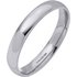Revere 9ct White Gold Court Shape Wedding Ring - 3mm
