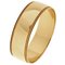 Revere 9ct Yellow Gold Plain Milgrain Wedding Ring - 6mm