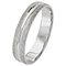 Revere 9ct White Gold Frosted Edge Ring - 4mm