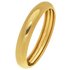 Revere 9ct Yellow Gold Rolled Edge Wedding Ring - 4mm