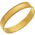 9ct Gold Plain Mill Grain Wedding Band Ring - 4mm