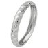 Revere 9ct White Gold Diamond Cut & Satin Wedding Ring -N