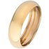 Revere 9ct Yellow Gold Rolled Edge Wedding Ring - 6mm