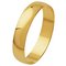 Revere 9ct Yellow Gold Plain D-Shape Wedding Ring - 4mm