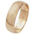 Revere 9ct Yellow Gold DShape Wedding Ring with High Dome