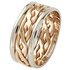 Revere 9ct Gold Two Tone Celtic Style Wedding Ring