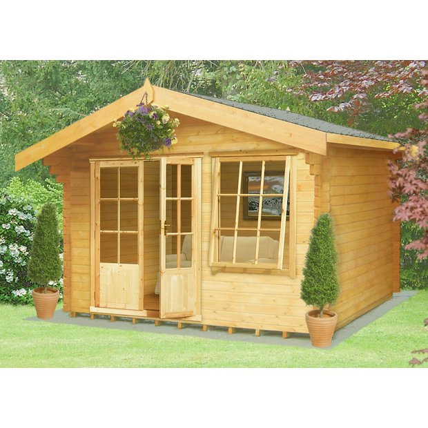 Buy Homewood Hale Wooden Cabin 12 x 12ft at Argos.co.uk Your Online