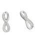 Revere Sterling Silver Diamond Accent Infinity Stud Earrings