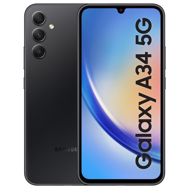 Buy SIM Free Samsung Galaxy A34 5G 128GB Mobile Phone - Black
