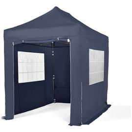 All Seasons 3m x 2m Pop Up Garden Gazebo & Side Panels -Navy