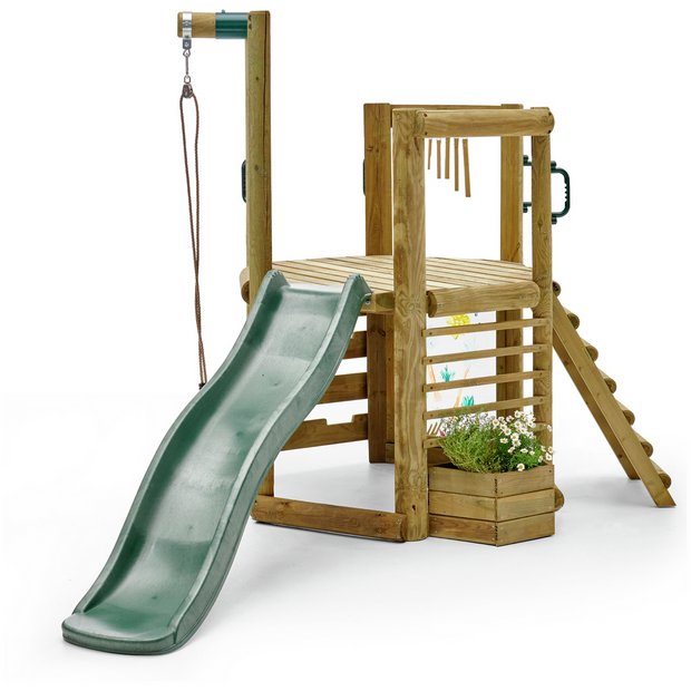 Argos wooden cheap swing set