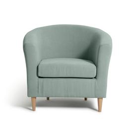 Habitat Fabric Tub Chair - Duck Egg