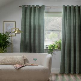 Habitat Jacquard Thermal Woven Eyelet Curtain