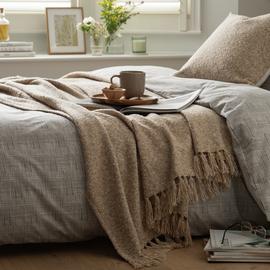 Habitat Boucle Throw - Natural -125x150cm