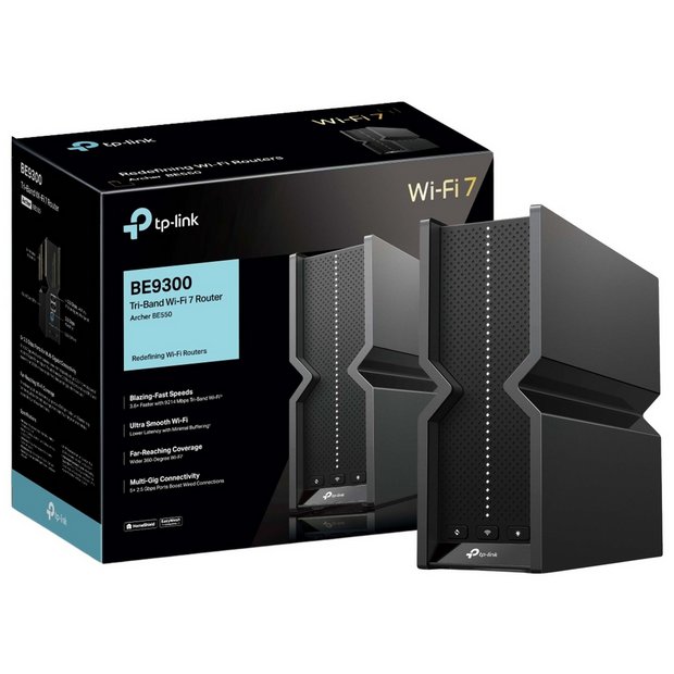 tp-link BE9300 Wi-Fi 7 無線ルーター Buy TP-Link BE9300 Tri-Band Wi-Fi 7 Router | Wireless routers | Argos
