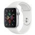 Apple Watch S5 GPS 44mm Silver Alu/White Band