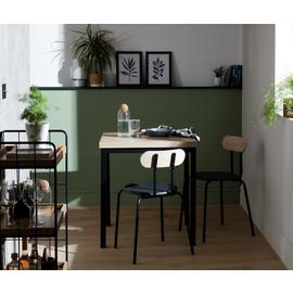 Habitat Zayn Birch Dining Table & 2 Birch Chairs