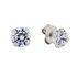 Revere 9ct White Gold Round Cubic Zirconia 4mm Stud Earrings