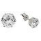Revere Sterling Silver Round Cubic Zirconia Stud Earrings