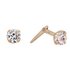 Andralok 9ct Yellow Gold Cubic Zirconia 4mm Stud Earrings