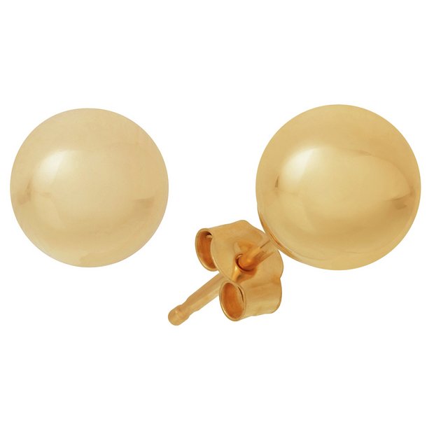 Buy 9ct Gold Ball Stud Earrings 6mm at Argos.co.uk Your Online Shop